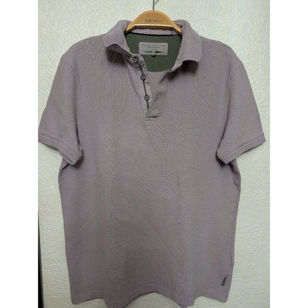 Ted Baker Polo shirt for men size 3 purple